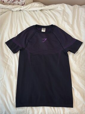 Gymshark Purple & Black Seamless Training Tee